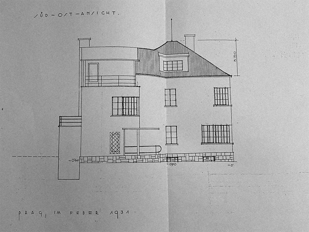 Únor 1931, Původní výkres domu